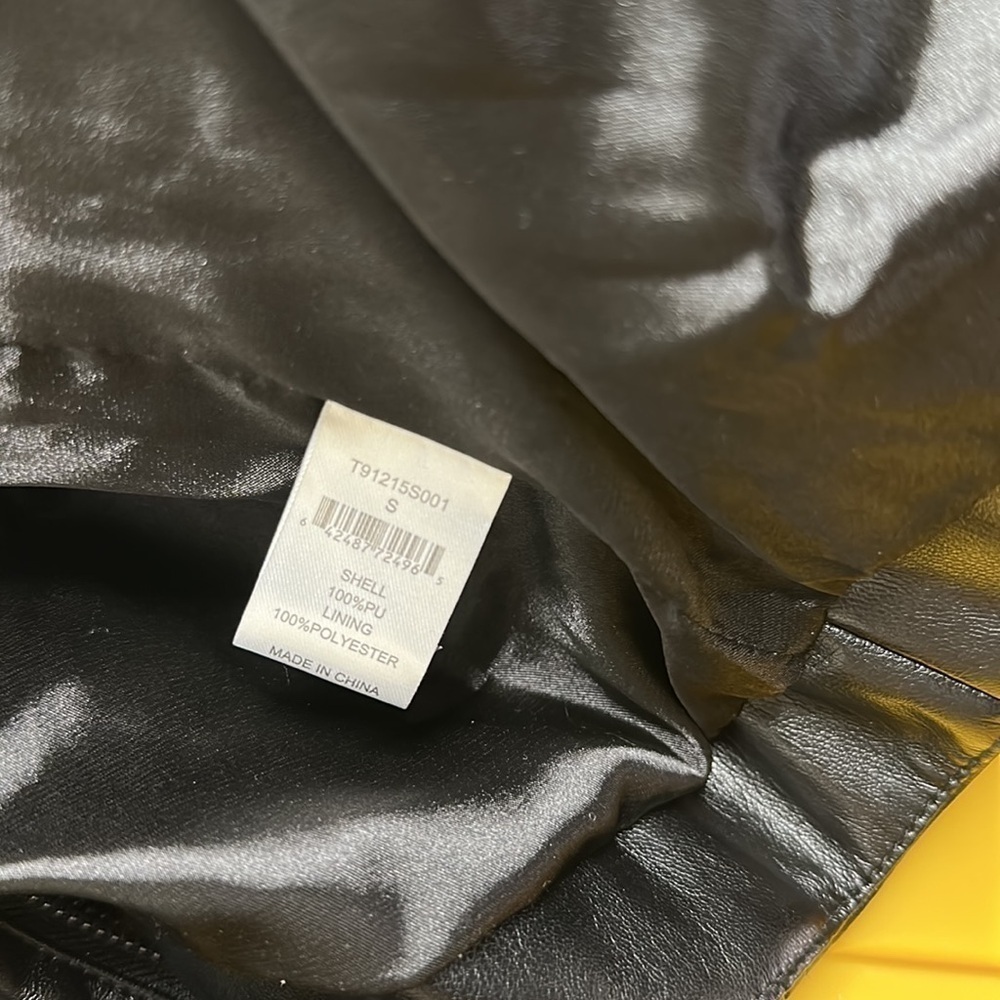 Tart Collections Mila Jacket size S black leather jacket - Picture 10 of 10